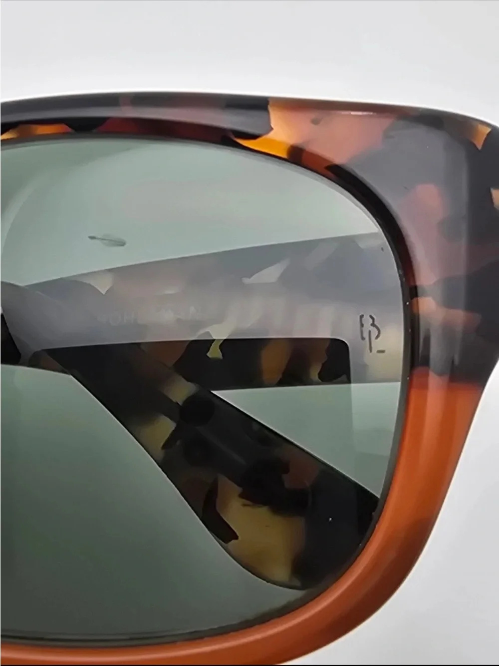 Ray-Ban Vintage Tortoiseshell Frame Sunglasses with Green Lenses